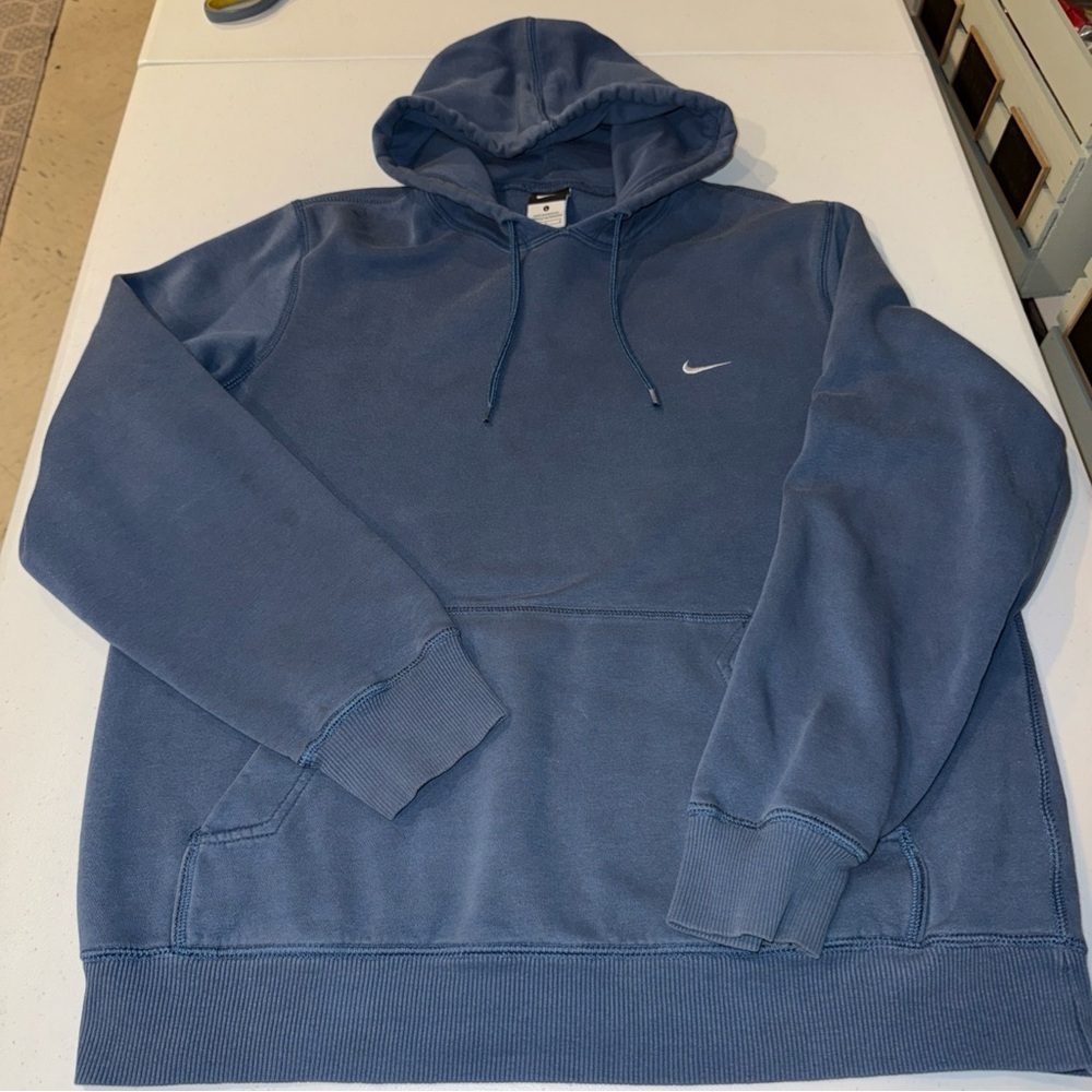 Women’s Blue‎ Gray  hooded Nike sweatshirt size large